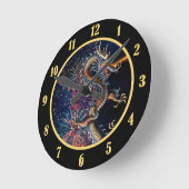 Chinese Draak Ronde Klok (Hoek)