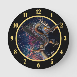 Chinese Draak Ronde Klok
