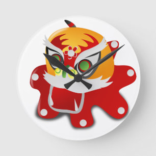 chinese draak ronde klok