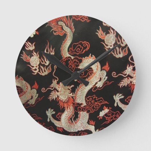 Chinese draak ronde klok (Voorkant)