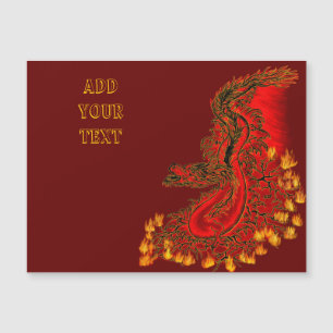Chinese Draak rood en goud ontwerp