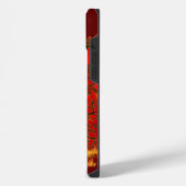 Chinese Draak rood en goud ontwerp iPhone Hoesje (Linkerkant)