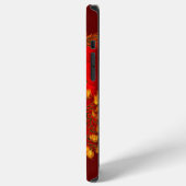 Chinese Draak rood en goud ontwerp iPhone Hoesje (Linkerkant)