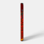 Chinese Draak rood en goud ontwerp iPhone Hoesje (Linkerkant)