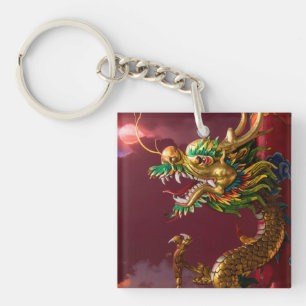 Chinese draak sleutelhanger