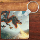 Chinese draak sleutelhanger (Achterkant)