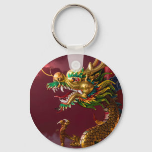 Chinese draak sleutelhanger