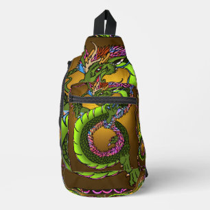 Chinese draak sling bag