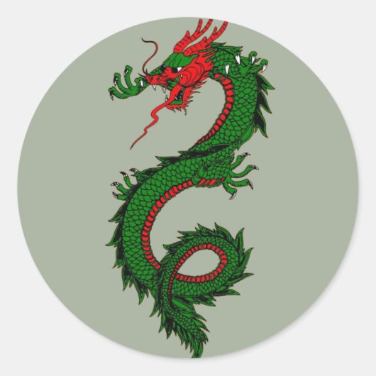 Chinese draak stickers (Voorkant)