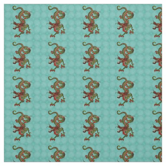 Chinese draak stof (Swatch)
