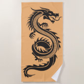 Chinese draak strandlaken (Voorkant)