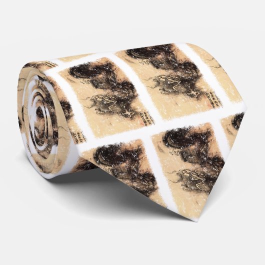 Chinese draak stropdas (Opgerold)