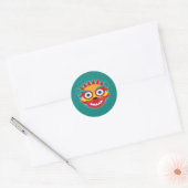 Chinese Draak Succes Nieuwjaar Ronde Sticker (Envelop)