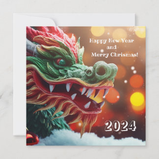 Chinese draak symbool 2024 kaart
