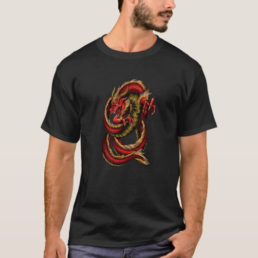Chinese draak t-shirt (Voorkant)