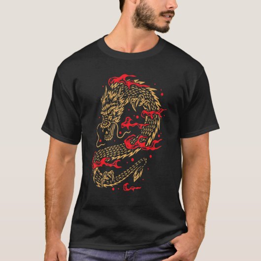 Chinese draak t-shirt (Voorkant)