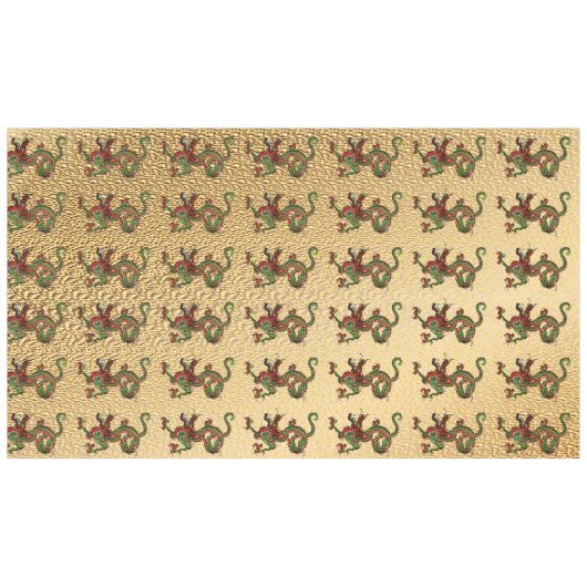 Chinese draak tafelkleed (Voorkant (Horizontaal))