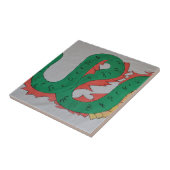 Chinese draak tegeltje (Zijkant)