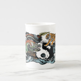Chinese draak tegen tijgerbotchina mok