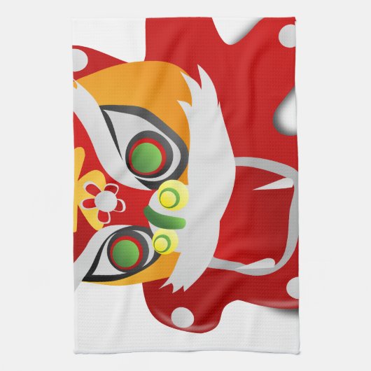 chinese draak theedoek (Verticaal)