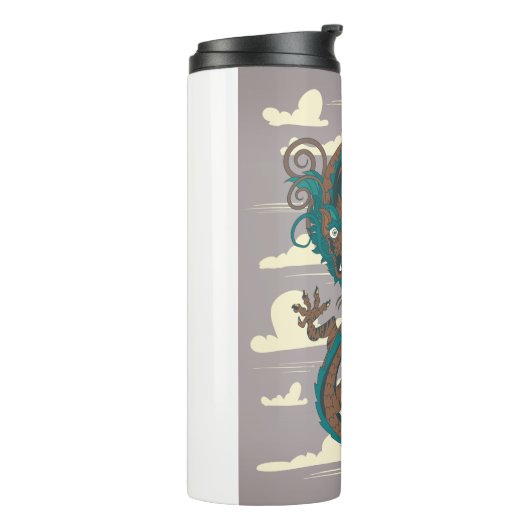 Chinese draak thermosbeker (Gedraaid links)