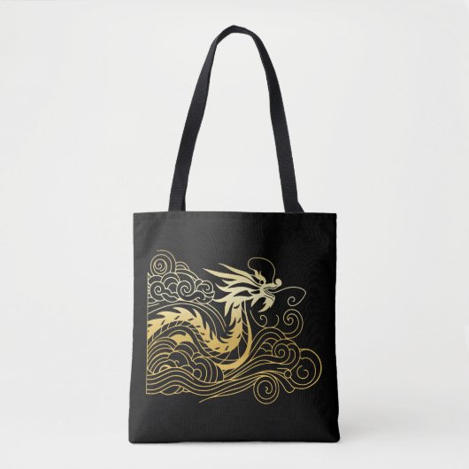 Chinese draak tote bag (Voorkant)