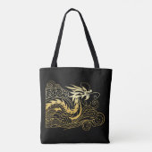 Chinese draak tote bag (Achterkant)