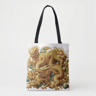 chinese draak tote bag