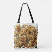 chinese draak tote bag (Achterkant)