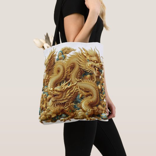 chinese draak tote bag (Dichtbij)
