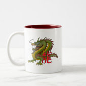 Chinese draak tweekleurige koffiemok (Links)