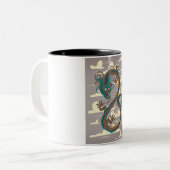 Chinese Draak Tweekleurige Koffiemok (Voorkant links)