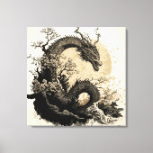 Chinese dragon 2 canvas afdruk (Voorkant)