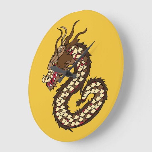 Chinese Dragon Art Grote Klok (Hoek)