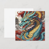 Chinese Dragon art kaart (Voorkant / Achterkant)