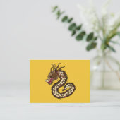 Chinese Dragon Art Visitekaartje (Staand voorkant)