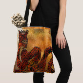 Chinese Dragon Asian Motif Tote Bag (Dichtbij)