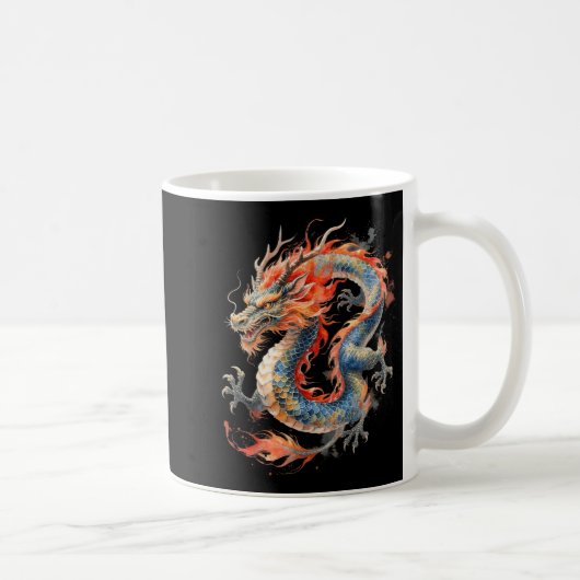 Chinese Dragon Asian Mythology Zodiac  Koffiemok (Rechts)