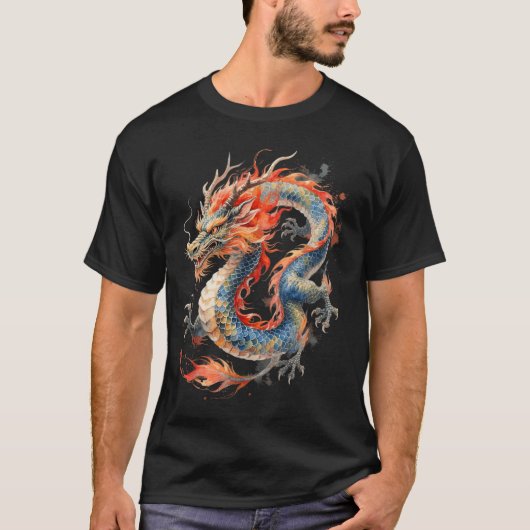 Chinese Dragon Asian Mythology Zodiac  T-shirt (Voorkant)