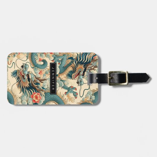 Chinese Dragon Bagagelabels (Voorkant horizontaal)