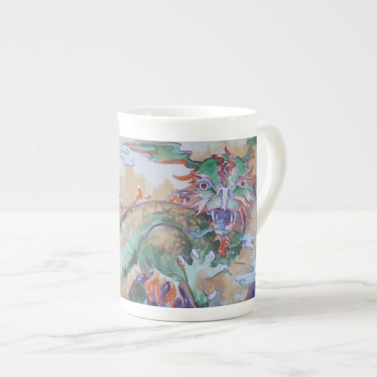 Chinese Dragon Bone China Mok (Voorkant rechts)