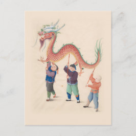 Chinese Dragon Dance Post Kaart
