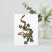 Chinese Dragon en Pearl Briefkaart (Staand voorkant)