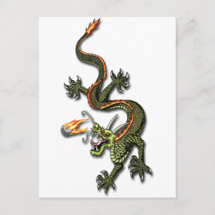 Chinese Dragon en Pearl Briefkaart