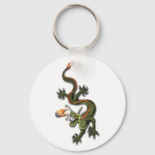 Chinese Dragon en Pearl Sleutelhanger