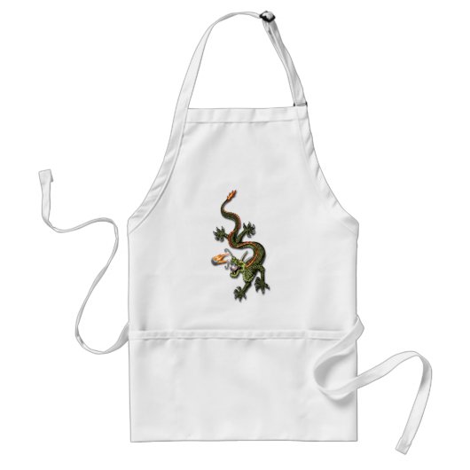 Chinese Dragon en Pearl Standaard Schort (Voorkant)