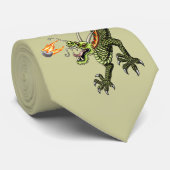 Chinese Dragon en Pearl Stropdas (Opgerold)