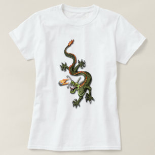 Chinese Dragon en Pearl T-shirt