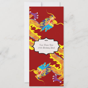 Chinese Dragon geïnspireerde uitnodiging