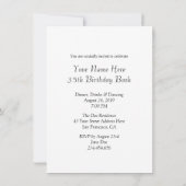 Chinese Dragon geïnspireerde uitnodiging (Achterkant)